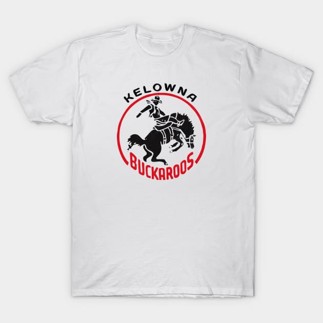 Defunct Kelowna Buckaroos Hockey T-Shirt by LocalZonly